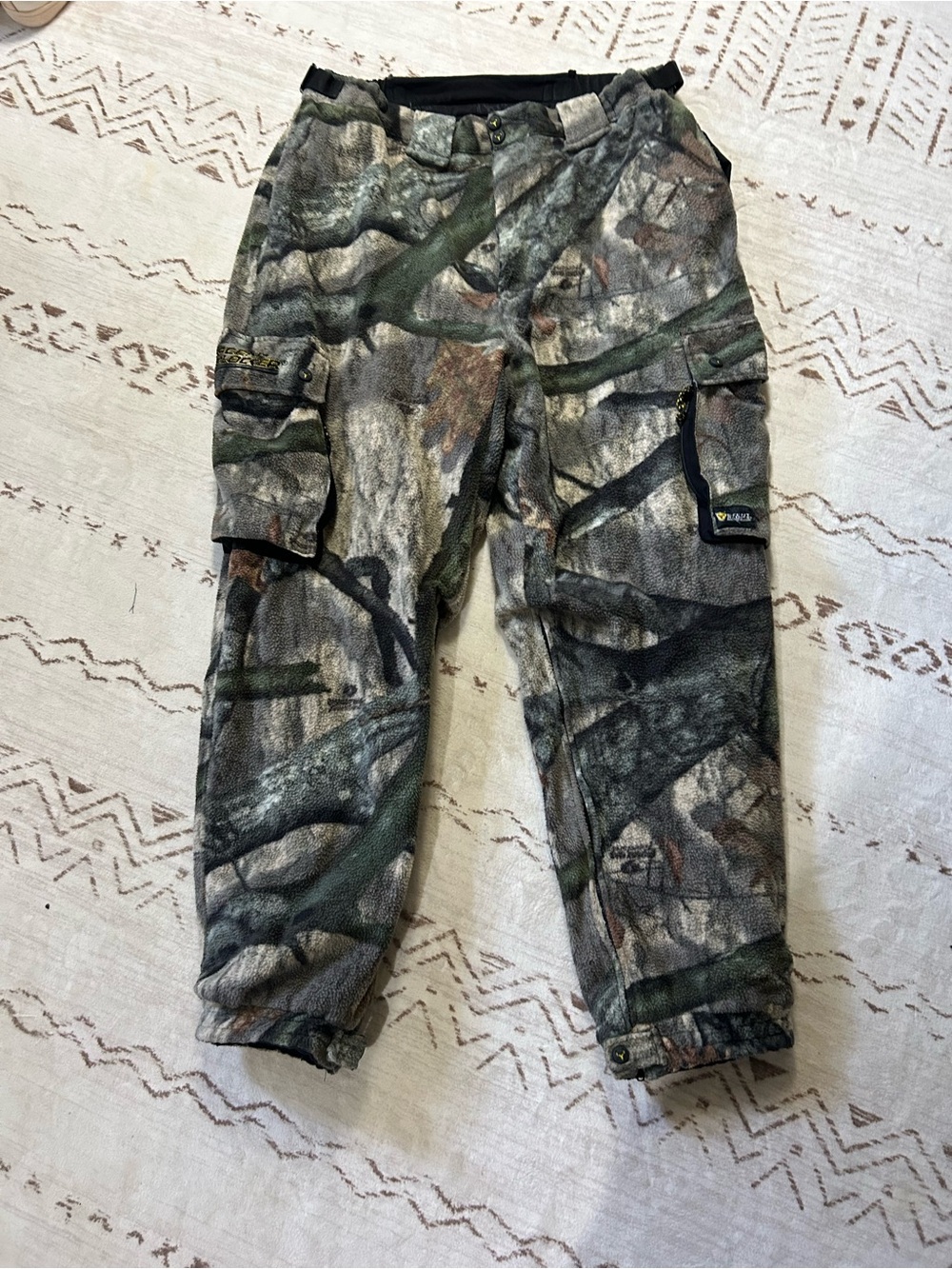 Scent Blocker Men’s L Insulated Camo Hunting Cargo Pants Heavy Duty